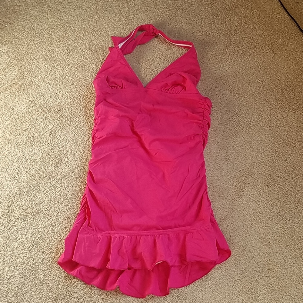 Kenneth Cole XS hot pink swim dress